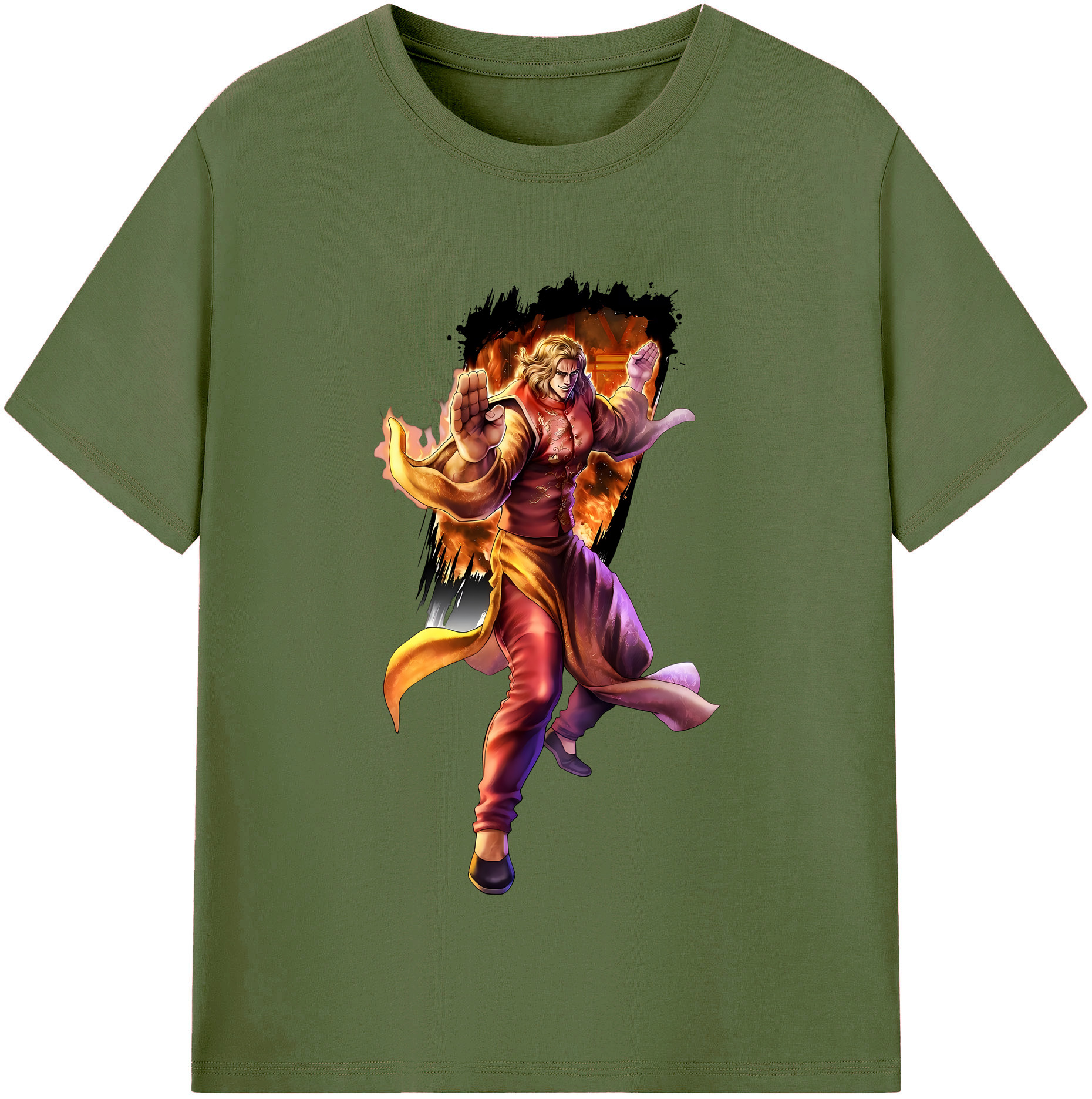（画像用） 北斗の拳 Fist of the North Star 綿100％半袖Tシャツ（フロントプリント）